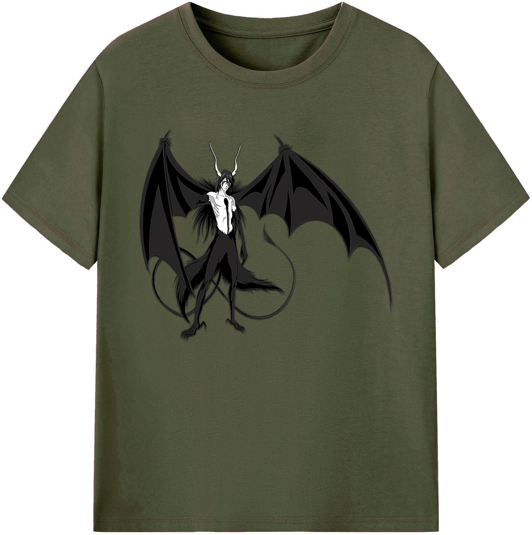 （画像用） ブリーチ ウルキオラ·シファー BLEACH Ulquiorra cifer 綿100％ メンズ半袖Tシャツ｜肌触りやわらか＆通気性